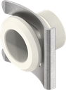 Housing for spring fixing, Polyamide GF pure white