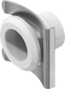 Housing for spring fixing, Polyamide GF signal white