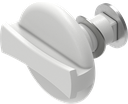 Wing knob insert, Polyamide GF signal white