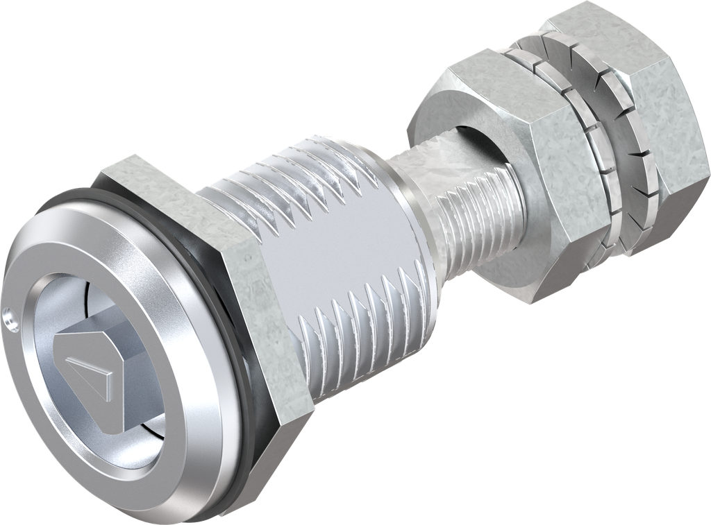 Compression latch triangular 6.5, Zinc die chrome-plated