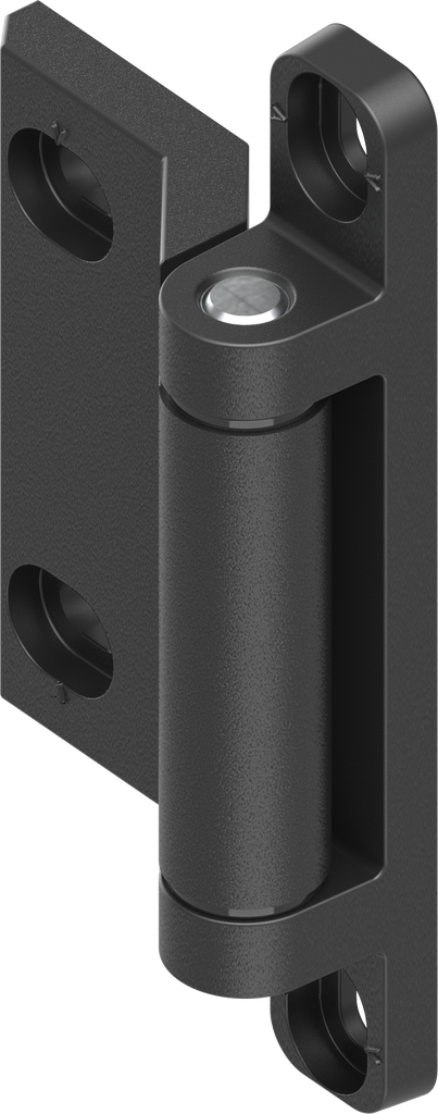 180° 2D-Scharnier, GD-Zn schwarz gepulvert