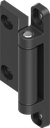 180° 2D Hinge, Zinc die black powder-coated