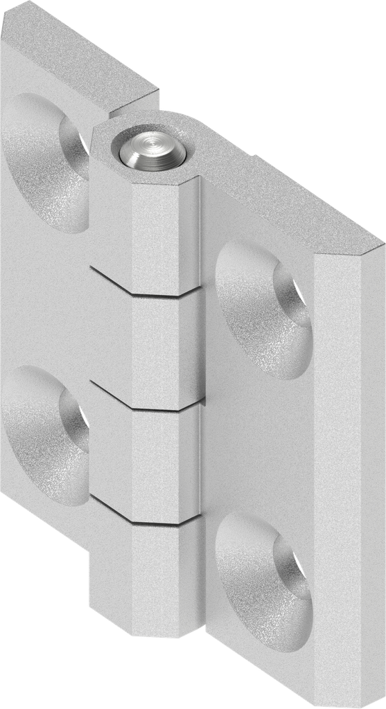 180° Hinge, Stainless steel AISI 316 pickled and passivated P.2756BIP