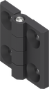 180° Hinge, Stainless steel AISI 316 black powder-coated