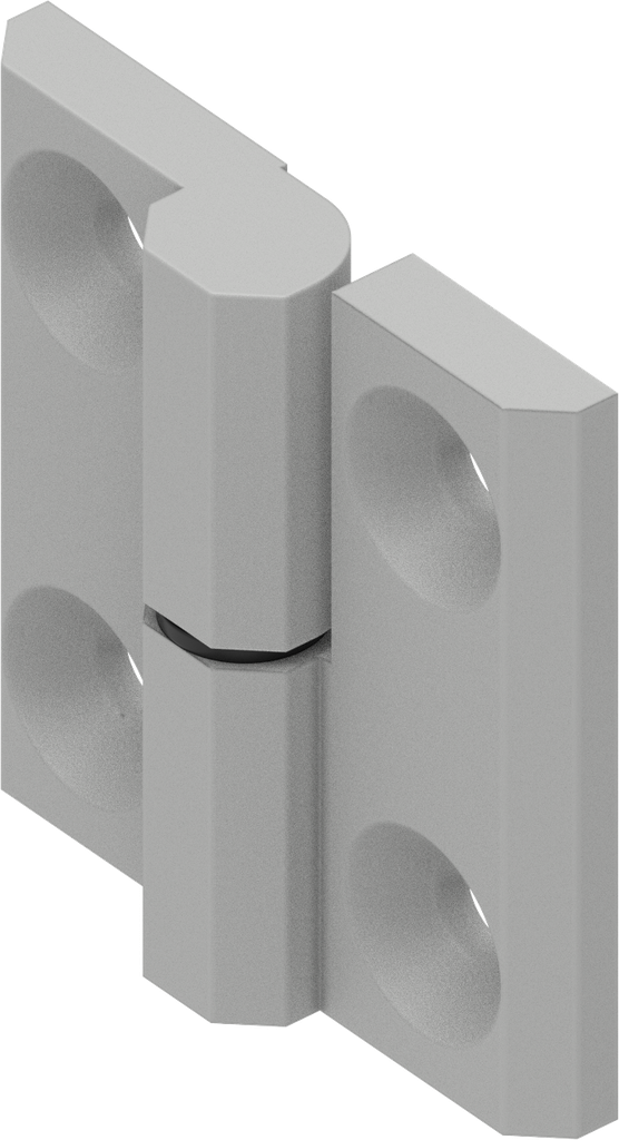180° Scharnier Ausführung rechts, GD-Zn weißaluminium gepulvert