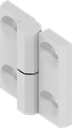 180° Scharnier Ausführung rechts, GD-Zn weißaluminium gepulvert
