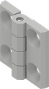 180° Hinge, Zinc die white aluminium powder-coated