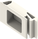 Snap lock, clip-in, Polyamide GF pure white