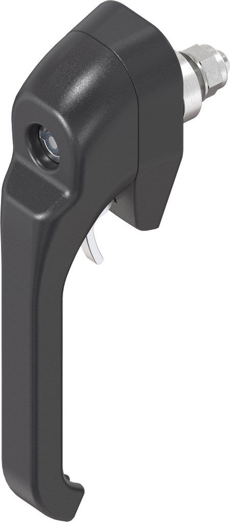 Heavy duty latch double bit 5 and for padlock, Zinc die black powder-coated