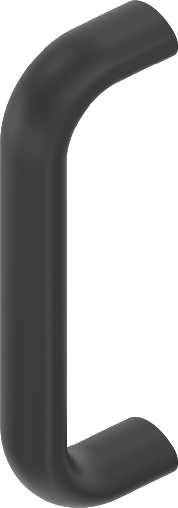 Bow-type handle, Aluminium black plastic-coated