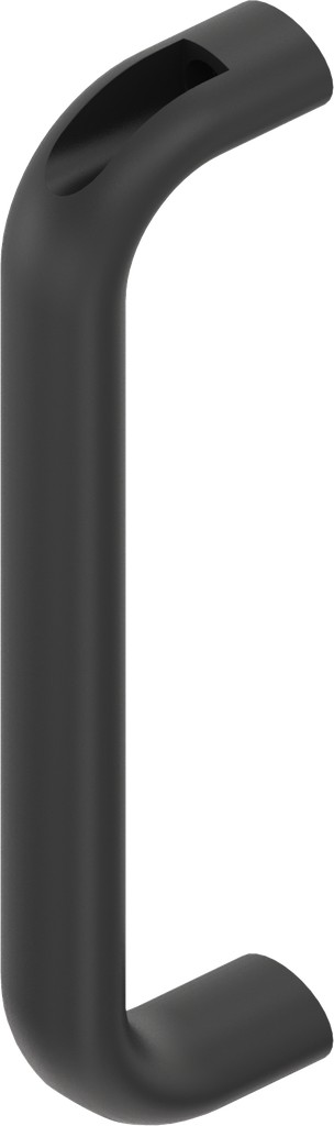 Bow-type handle, Aluminium black plastic-coated