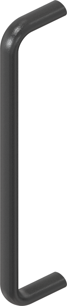 Bow-type handle, Aluminium black plastic-coated