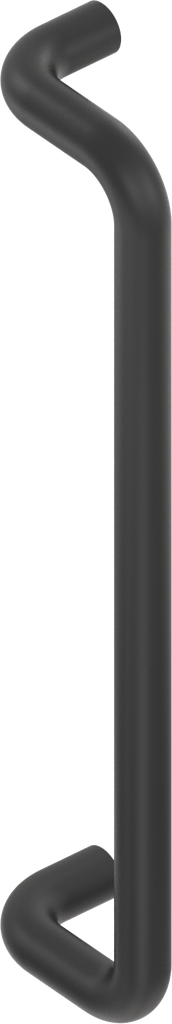 Bow-type handle, Aluminium black plastic-coated