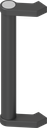 Rohrgriff, Aluminium schwarz kunststoffbeschichtet