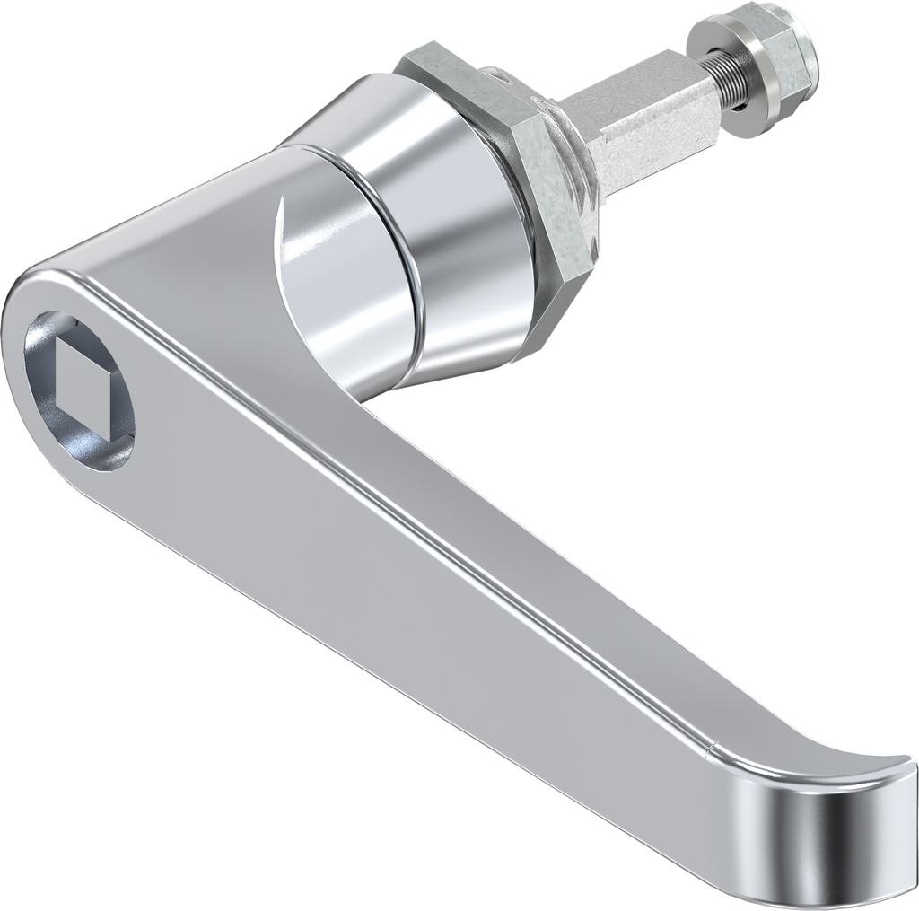 L-handle square 8, Zinc die chrome-plated