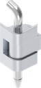 180° Scharnier mit Edelstahl-Stift, GD-Zn verchromt