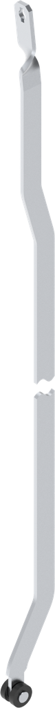Flat rod L = 501 - 600 mm, left version, Steel zinc-plated