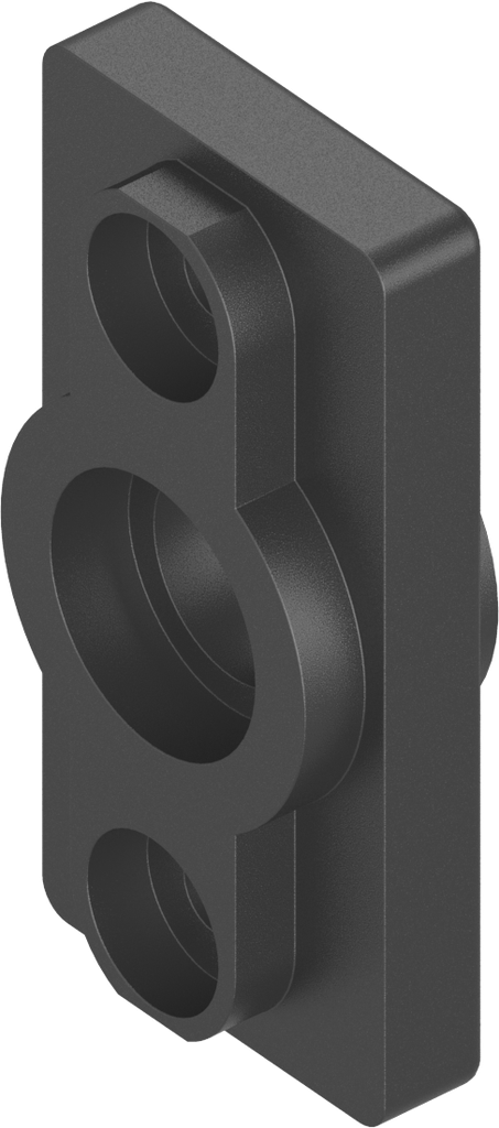 Lagerbuchse ohne Anschlag für Ts = 8 mm, Polyamid GF V0 schwarz