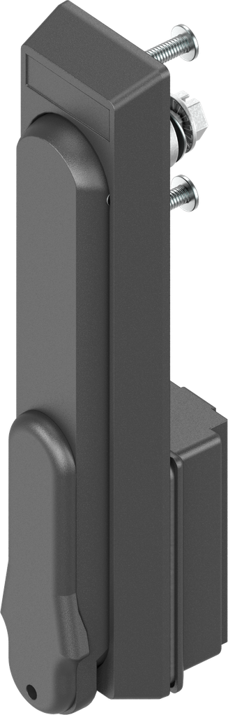 Swinghandle with insert square 8 slotted, Polyamide GF black