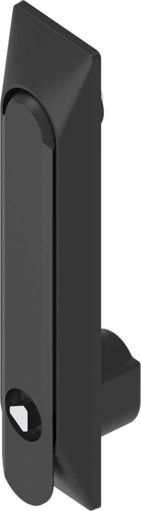 Schwenkgriff 1150 mit Universalmulde mit Betätigung Dreikant 8, Polyamid und GD-Zn schwarz gepulvert