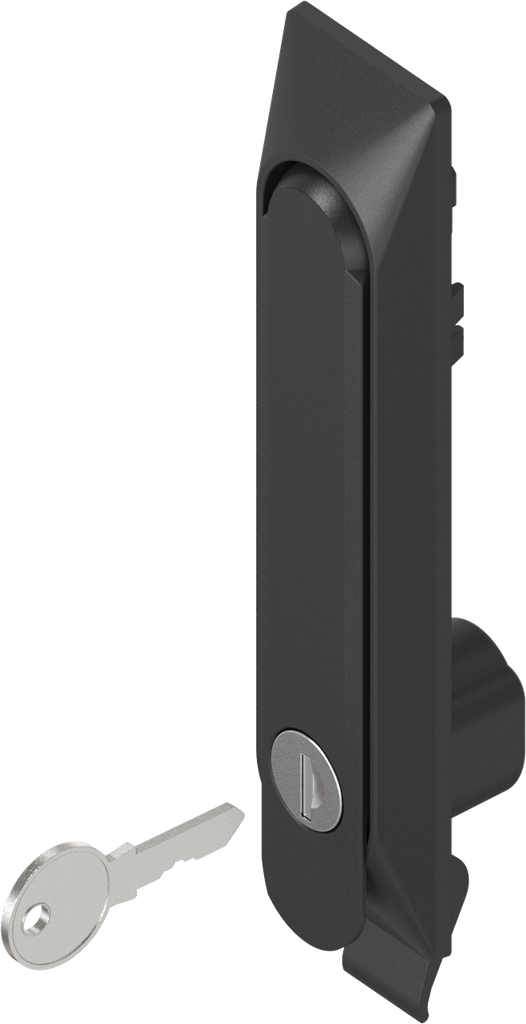 Swinghandle Eco 1150, keyed different, Polyamide and zinc die black powder-coated