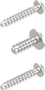 Fixing material for rod control, Steel zinc-plated