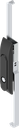 Swinghandle with rods with insert hexagon male SW 11, Polyamide and zinc die black powder-coated