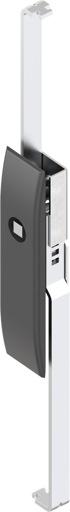 Schlüsselschild mit Schlossstangen mit Betätigung Vierkant 6, Polyamid GF schwarz