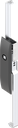Escutcheon with rods with insert square 6, Polyamide GF black