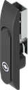 Swinghandle for rods with insert Daimler Benz, Polyamide and zinc die black powder-coated