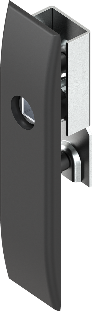 Schlüsselschild für Schlossstangen mit Betätigung Innen-Vierkant 8, Polyamid GF schwarz