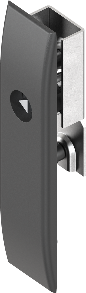 Escutcheon for rods with insert triangular 6.5 CNOMO, Polyamide GF black