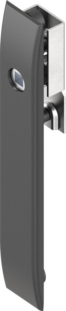 Escutcheon for rods with insert square female 8, Polyamide GF black