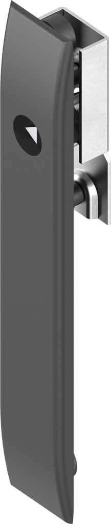 Escutcheon for rods with insert triangular 6.5 CNOMO, Polyamide GF black