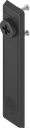Escutcheon 2150 for insert FIAT, Polyamide GF black