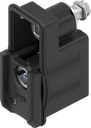 Locking set, left version, with insert double bit 3, Zinc die black powder-coated for outdoor use