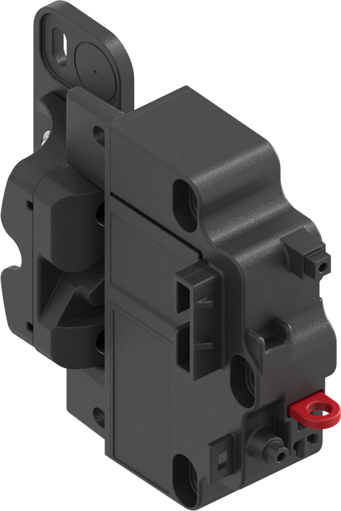 ePush Lock Elektromechanischer Druckverschluss mit Notöffnung für Zentralverriegelung, Polyamid GF schwarz