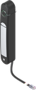 Swinghandle Agent E Wired with RFID card reader 13.56 kHz, Zinc die white aluminium powder-coated and polyamide GF black