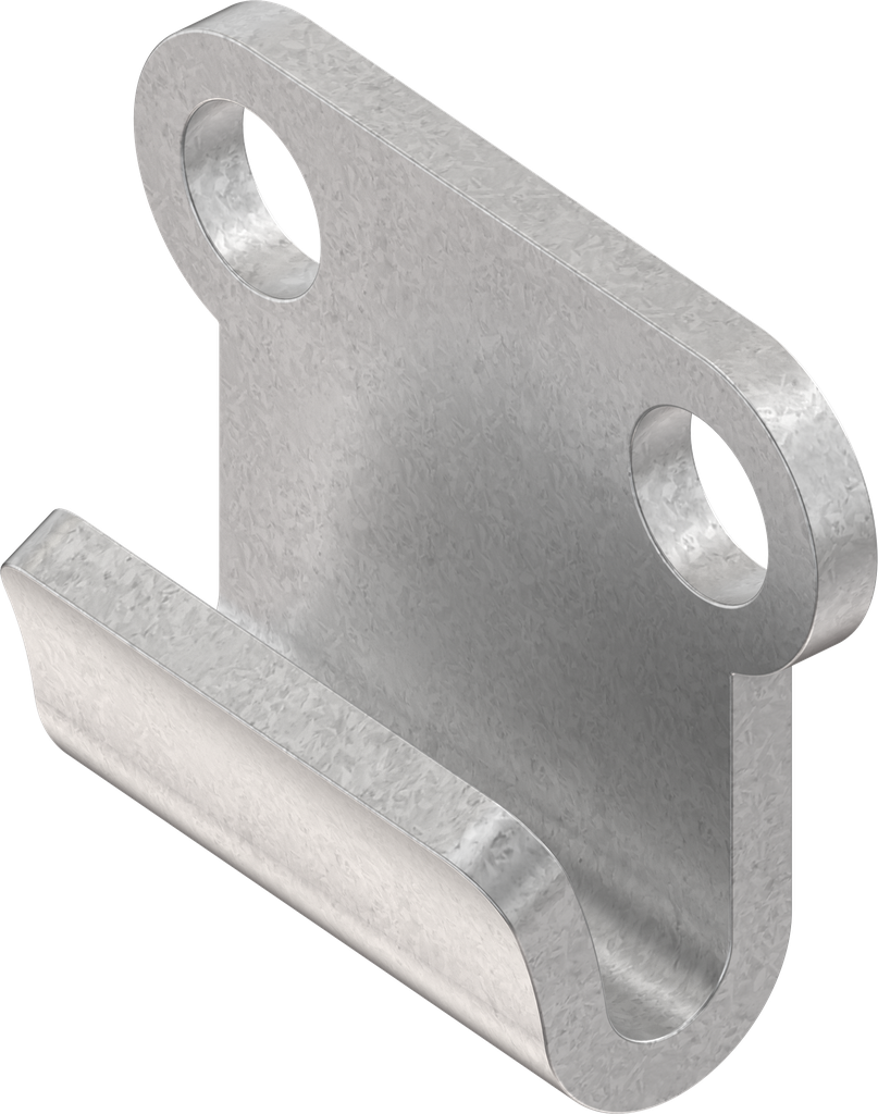 Hook, drilled, Steel zinc-plated DS plus top coat