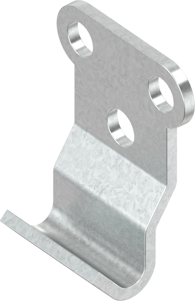 Hook, drilled, Steel zinc-plated DS plus top coat
