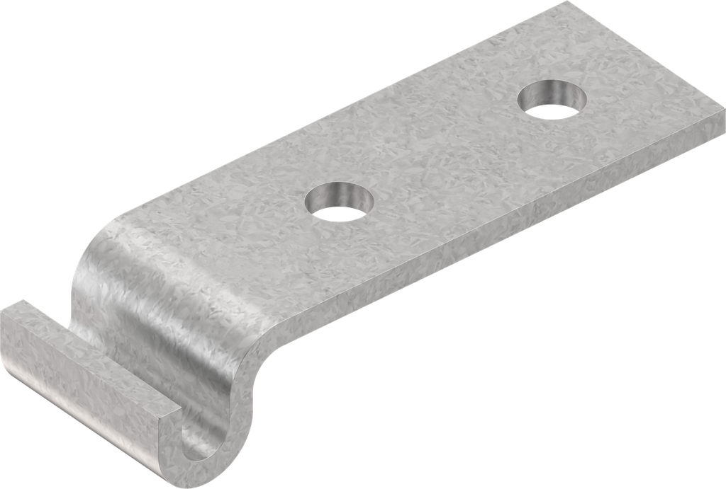Hook, drilled, Steel zinc-plated DS plus top coat