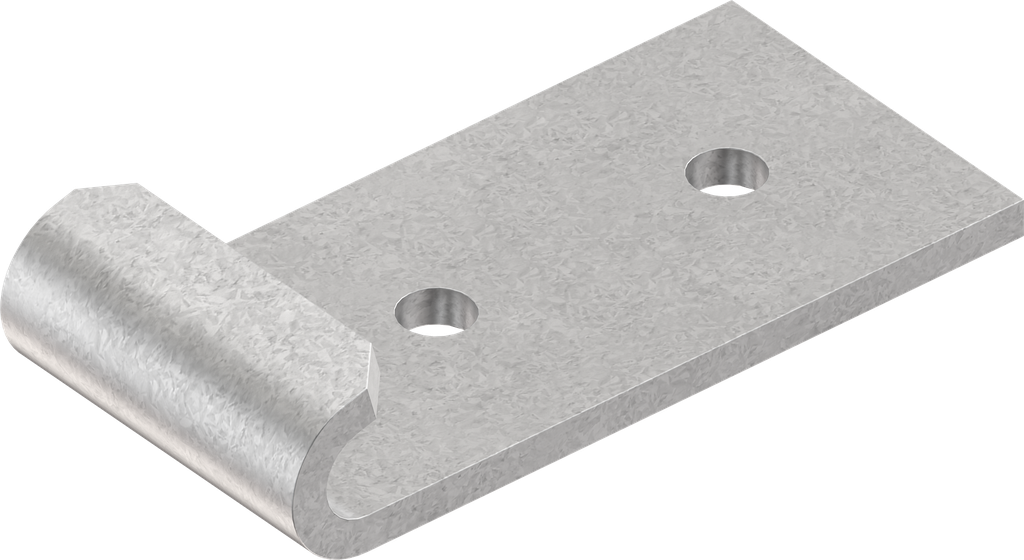 Hook, drilled, Steel zinc-plated DS plus top coat