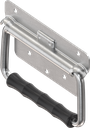 Chest handle with leaf spring, Steel zinc-plated DS plus top coat