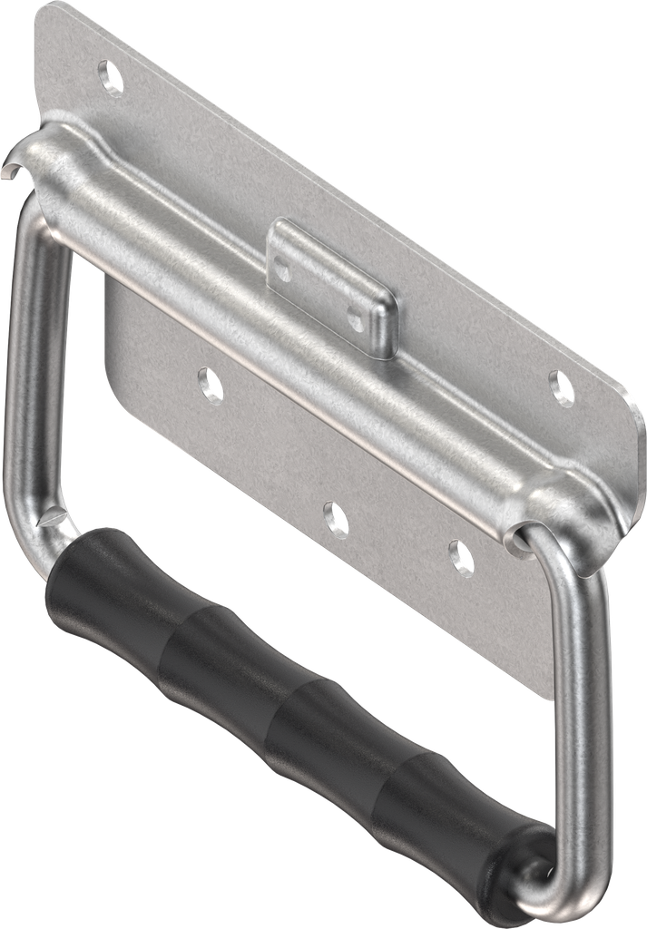 Chest handle without leaf spring, Steel zinc-plated DS plus top coat