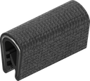 Edge protection made of fire protection material, self-clamping, EPDM 65 ± 5 Shore A black