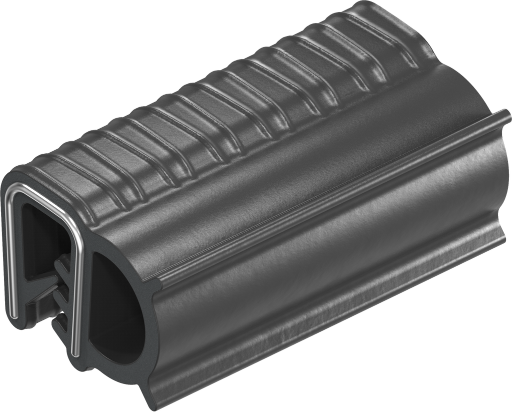 Sealing profile, self-clamping, Foam rubber EPDM; clamping profile EPDM 65 ± 5 Shore A black