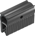 Sealing profile made of fire protection material, self-clamping, Foam rubber EPDM; clamping profile EPDM 60 ± 5 Shore A black