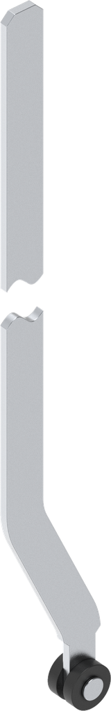 Flat rod without bore hole L = 1007.5 mm, Stainless steel AISI 304