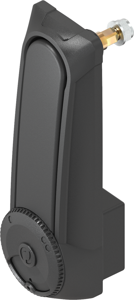 Doppelzylinder-Schwenkgriff "lang" für Profil-Halbzylinder 40 mm und 45 mm (A = 30 mm und 35 mm), Polyamid GF schwarz