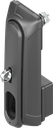 Swinghandle "short" for padlock without locking set, Polyamide GF black